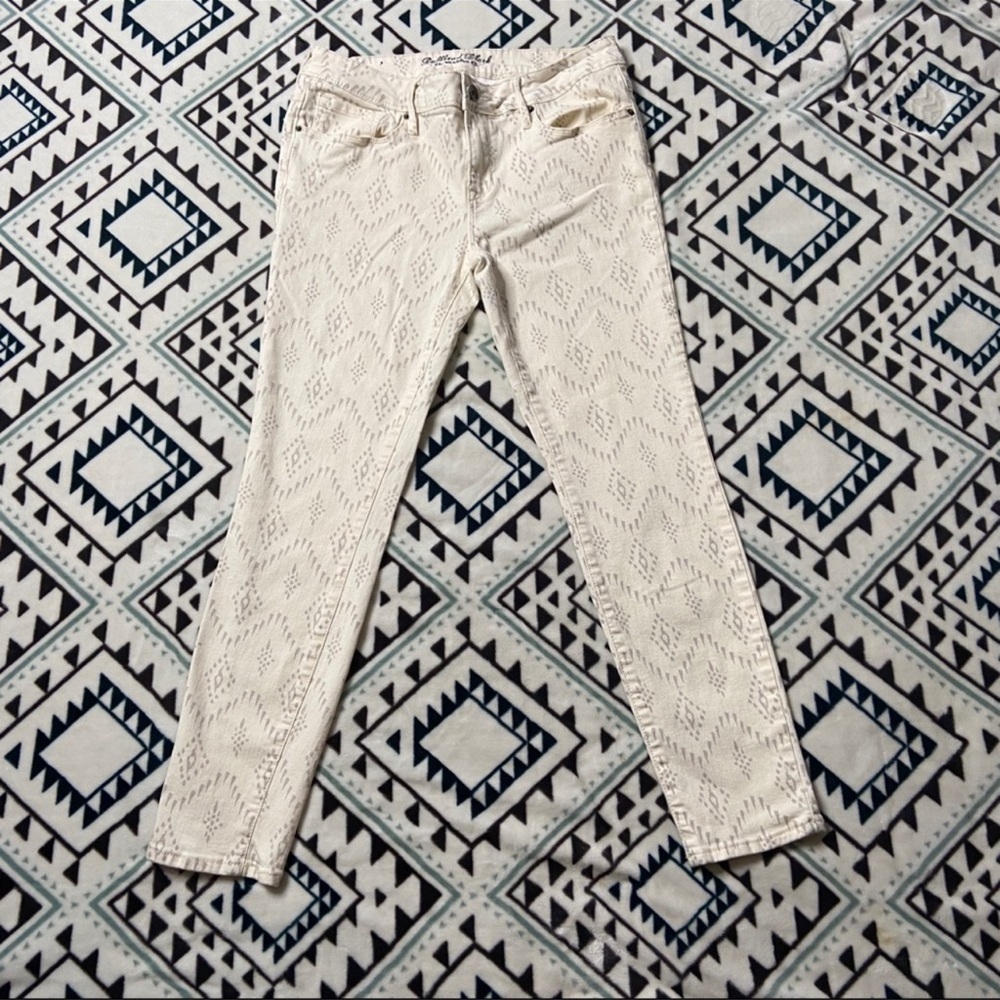 Bullhead Black Womens Creme Tribal Pants